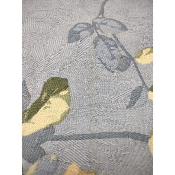 Vintage 1999 Richloom Upholstery Drapery Fabric Blue w/ Roses 1 Yard 56x36 *SEE - Picture 6 of 7